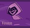 Raven Flying Happy