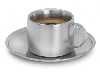 Silver coffee cup