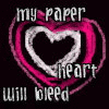 My paper heart will bleed