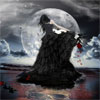 Gothic girl with the Moon